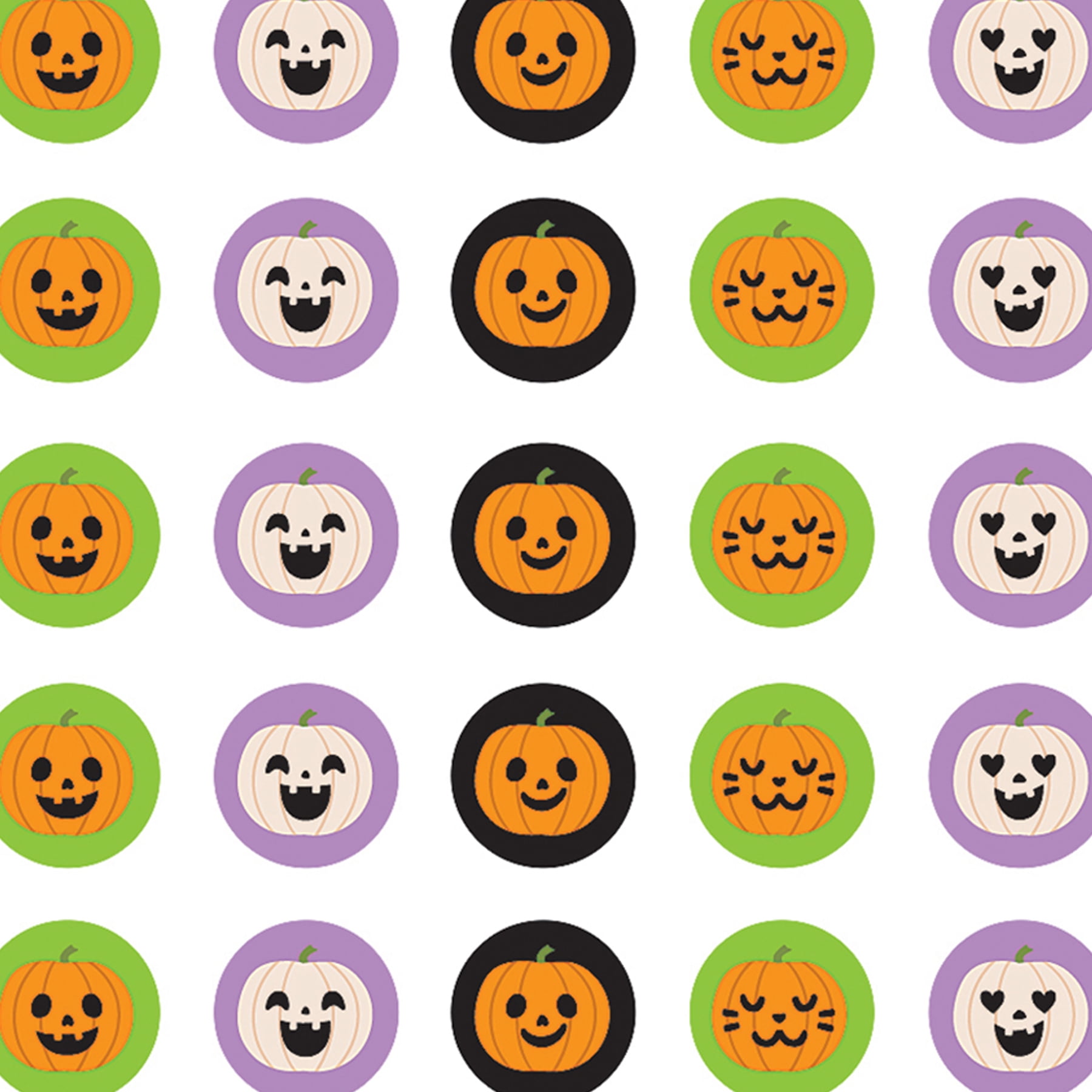 Teacher Created Resources Halloween Pumpkins Mini Stickers, 378 Per Pack, 12 Packs
