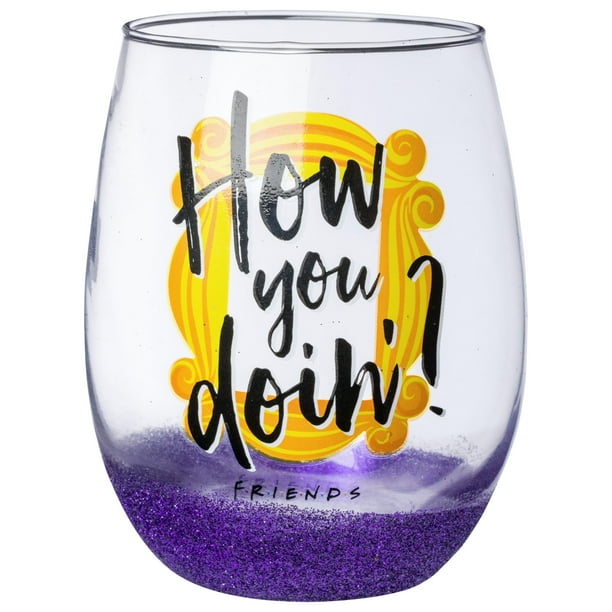Copa de vino Silver Buffalo Friends How You Doin' Frame, 600 ml