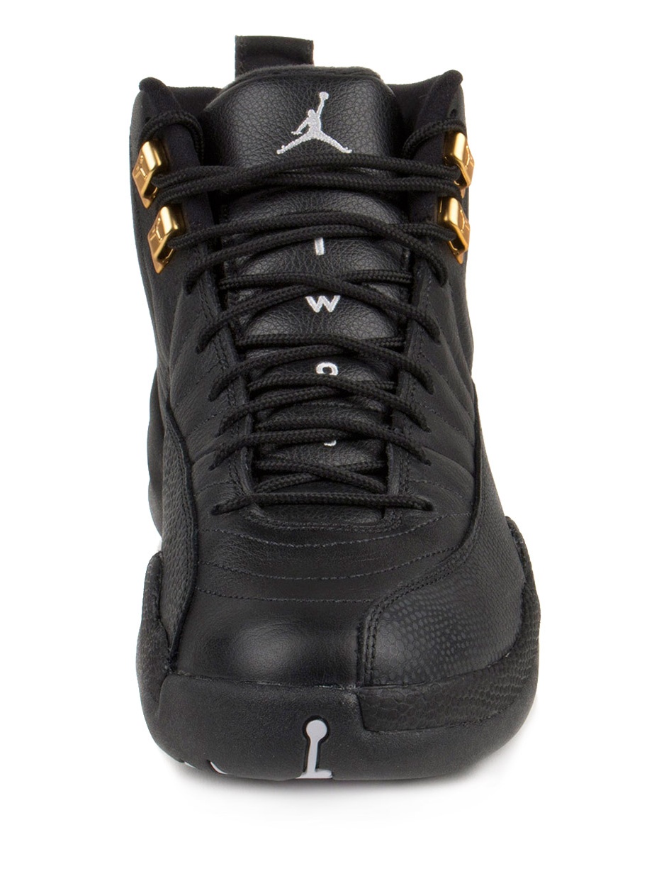 air jordan 12 retro black white metallic gold