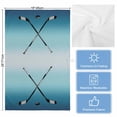thumbnail image 5 of Blue Ombre Kitchen Towels Set of 4, Water Absorbent Dish Towel, Black Hockey Sticks Minimalist Style Decorative Hand Towels - Quick Drying Cloth for Cooking Baking, 18x28 Inch, 5 of 8