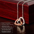 thumbnail image 4 of JEMINES Gifts for Women, Friends BFF Bestie Jewelry with Meaningful Message Gifts Idea, Friendship Necklace (Friend Love, Interlocking Hearts Necklace), 4 of 6