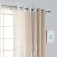 thumbnail image 5 of Aurora Home  Mix and Match Trellis Cut Out Curtains Beige 96 96 Inches, 5 of 5