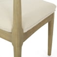 thumbnail image 5 of Noble House Cotterell Fabric and Wood Dining Chairs, Set of 2, Ivory Boucle and Light Ash, 5 of 9