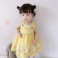 thumbnail image 3 of PENGXIANG Grande Liquidation! Robe Princesse Brodée d'Été pour Fille, Robe Sans Manches Brodée avec Patch pour Bébé 0-7 Ans, 3 of 6