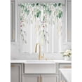thumbnail image 4 of Eucalyptus Leaves Bedroom Curtains 63 Inches length, Spring Botanical Pastoral Watercolor Window Treatment Curtain Drapes, Rod Pocket Curtain Panels for Living Room Kitchen, 42"x63", 2 Panels, 4 of 7