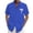 Blue, variant on Hawaiian Shirt for Men Short Sleeve Palm Tree Print Beach Holiday Button Down Lapel Shirt Purple L