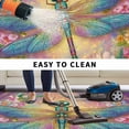thumbnail image 4 of Purple Dragonfly Outdoor Rug 4x6 Ft, Non Slip Washable Area Rug, Colorful Flowers Watercolor Chic Floral Plant Patio Rugs Carpet Runner, Large Floor Mat for Indoor/Outdoor Deck Porch Camping, 4 of 8