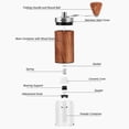 thumbnail image 4 of YOUTHINK Petit Moulin à Café Manuel Portable en Acier Inoxydable, 4 of 8