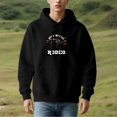 thumbnail image 3 of Men's Long Sleeve Hoodie Pullover Sweatshirt with Pockets - Graphic Elephant in Cow Hat ' Not My First Rodeo ' Design, 3 of 7