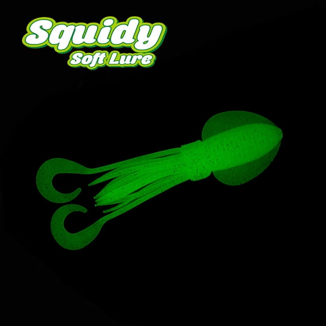 Xihbxyly Cebo Luminoso para Calamar, Plástico Blando, Diseño Resistente y Antigolpes, Accesorio de Pesca, Equipo para Pesca Nocturna, Deportes Al Aire Libre, 3 Tamaños Disponibles, 18,5 X 5,5 Cm/15,5
