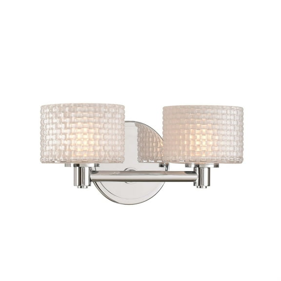 Kalco 315532 Willow 2 Light 12" Wide Led Bathroom Vanity Light - Chrome
