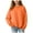 Orange, variant on Ulanda Girls Oversized Crewneck Sweatshirts Kids Fashion Fleece Drop Shoulder Pullover 5-14 Years (Light Pink, 7-8 Years)