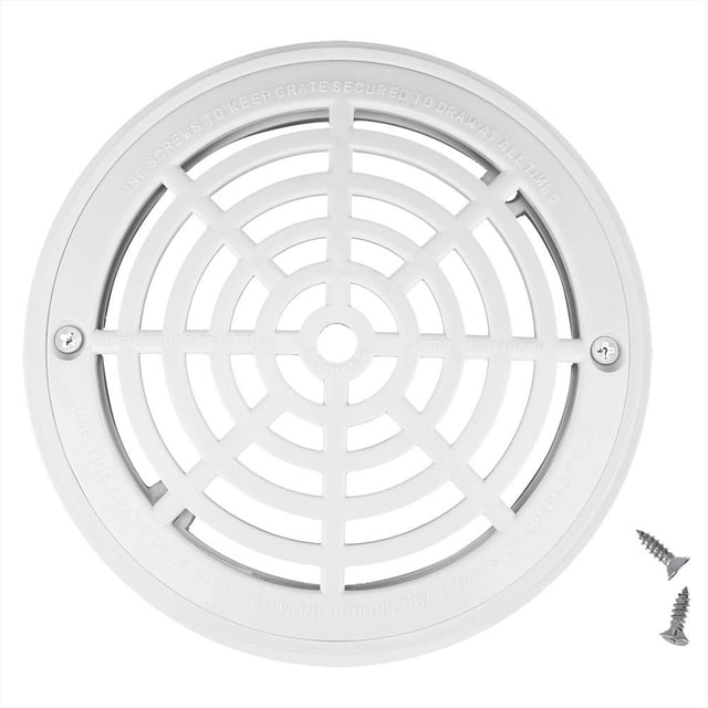 2 cubiertas de drenaje de piscina, placas de cubierta de succión de drenaje principal antivórtice de ABS para piscinas enterradas, filtración anticorrosión, SP-1030 con tornillos