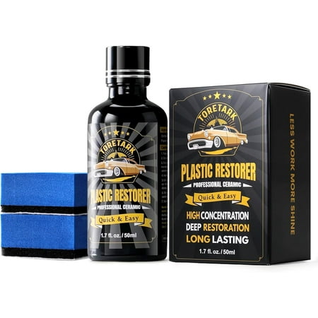 Restorer for , Not a Dressing, Black Trim Restorer, Ceramic Coating Highly Concentrated, Lasting Up to 6 Months+ with UV Protection, Restore Automotive Exterior Protectant