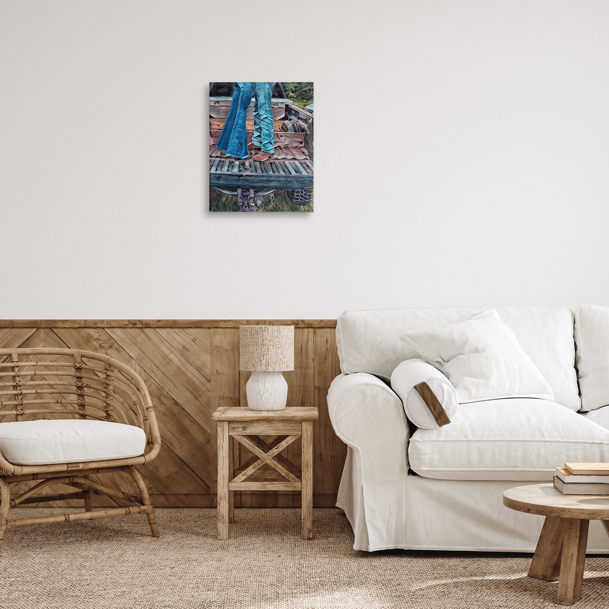 Truck Bed Kisses Canvas Wall Art, design by Jesse Keith