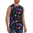 thumbnail image 2 of Kdxio Colorful Vintage Cactuses for Men's Muscle T-shirt,Sleeveless for Workout Running Athletic Gym Lounge Casual, 2 of 5