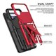 thumbnail image 2 of Funda protectora Super V Armor de PC + TPU a prueba de golpes con soporte invisible para Samsung Galaxy Z Flip3 5G (verde oscuro), 2 of 4