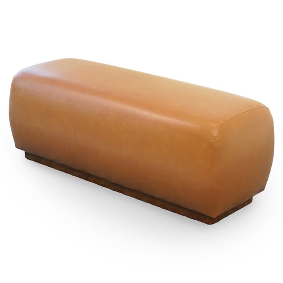 Ashcroft Furniture Kelvin Vegan Tan Leather Bench