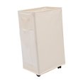 thumbnail image 2 of veasfak Foldable Laundry Hamper Laundry Basket with Wheels Storage Container for Laundry White, 2 of 9