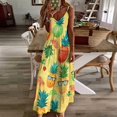 thumbnail image 3 of Lunarable Pineapple Sleeveless Dress for Women Clothing Female Women's Summer Skirt, 3 of 7