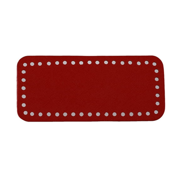 XmhyTop-A Bag Bottom Shaper 18*8cm PU Base for Purse Making-1Pcs,Red