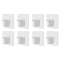 thumbnail image 2 of Shelf Support Holders Free-punching Removable Rack Pegs Plastic Wardrobe Partition Brackets Cabinet for Bathroom Bedroom Type 1, 8pcs, 2 of 9