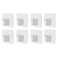 thumbnail image 1 of Partnerales de soporte de estantería Punzones libres extraíbles Pegaciones de bastidores de plástico Armario Partition Gabinete para baño Tipo 1, 8PCS Eigraketly HA010081-03, 1 of 6