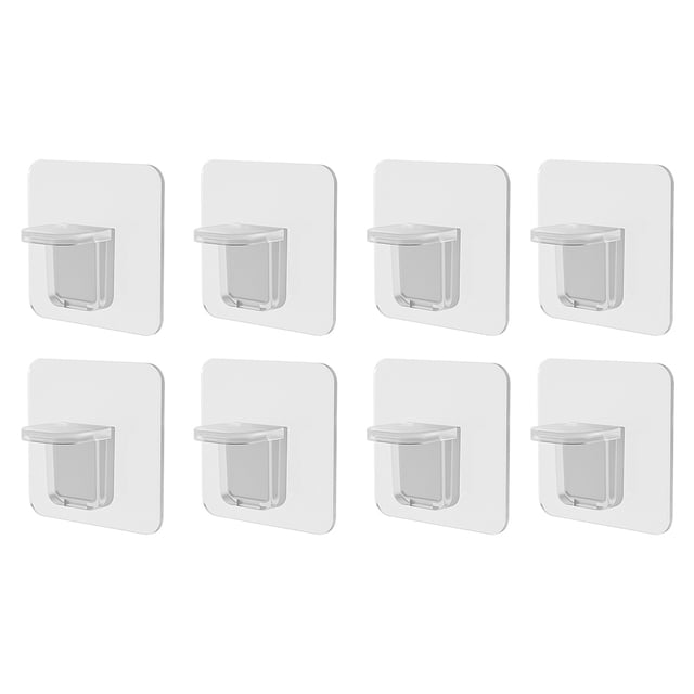Inteprter Soportes para estantes Soportes autoadhesivos de carga sin perforaciones Perforaciones para estanterías sin rastro Soportes para Organizadores de utensilios de cocina No.03