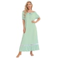 thumbnail image 6 of Eternatastic Women's Short Sleeve Pajama Dress Nightgown Soft Sleep Shirt Nightshirt Sleepwear S-XXL, 6 of 6