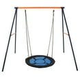 thumbnail image 1 of ZenSports Kids 440lbs Heavy-Duty Swing Stand Frame Set W/40Inch Saucer Swing Tree Web Swing, Waterproof, Blue, 1 of 10