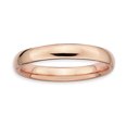 thumbnail image 1 of Sterling Silver Stackable Expressions Pink-plated Polished Ring Size 7, 1 of 3