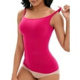 thumbnail image 4 of REFINED ATTIRE Women's Tank Top Adjustable Straps Tummy Control No Trace Shapwear Camisoles L Rose Red, 4 of 5