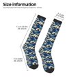 thumbnail image 2 of Naloa Japanese Water Wave Knee Socks, High Socks Long Stretchy Sock Women Knee High Stocking, Long Socks for Women, 2 of 6