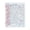 Pink, variant on Transp-arent PVC Loose Leaf Binder, Double Snap Design, Thick Removable Shell, Star Glitter Notebook in M5/A6/A7/A8 for Students
