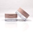 thumbnail image 1 of Art&BeautyCapacity 0.7 fl oz (0.67 oz) vacío reutilizable plástico polvo suelto contenedor compacto DIY maquillaje polvo caso con esponja polvo espejo y tamiz de red elástico (rosa), 1 of 5