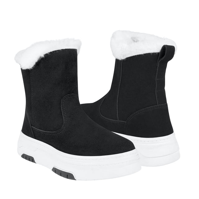 BOTINES INVIERNO STYLO MUJER 9812 SUEDE NEGRO