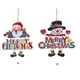 thumbnail image 4 of Bewildely Feliz Navidad placa de la puerta delantera cartel colgante decoración ornamento fiesta decorativa hogar salón dormitorio centro comercial Kits de decoración para fiestas Copo de nieve Bewildely HA069299-02, 4 of 6