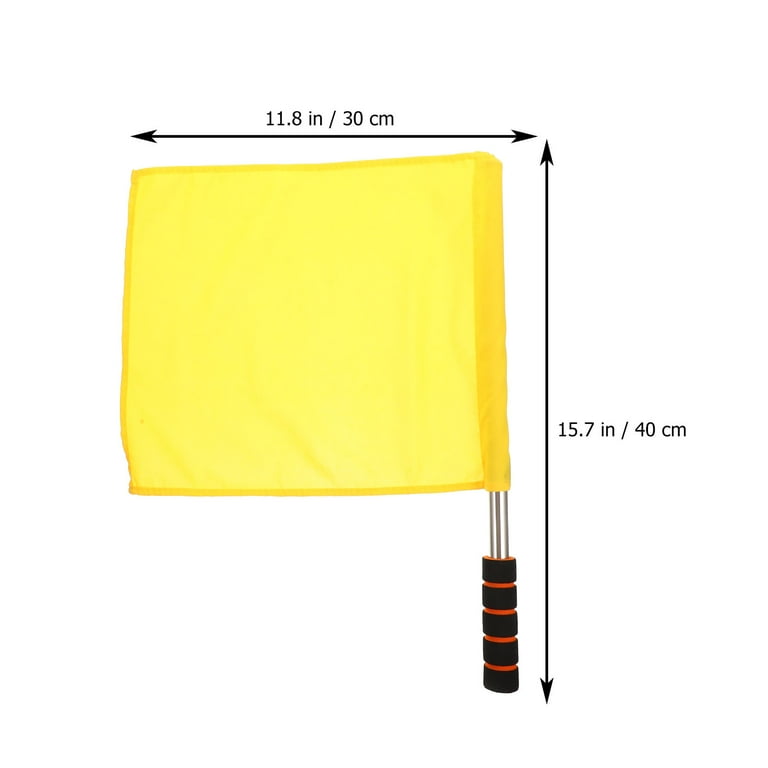 2 Pcs Signal Flag Poles Volleyball Game Emblems Graffiti Red Stainless Steel Sponge