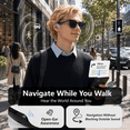 thumbnail image 3 of Bluetooth Glasses for Men & Women, AI Smart glasses Music Sunglasses with Open-Ear Speaker, Voice Control & HD Mic, UV400 Lens, 10H Playtime,Waterproof Music Glasses for Driving Travel Work, gifts, 3 of 9