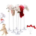 thumbnail image 5 of Cartoon Pet Cat Toy Stick Feather Rod Mouse Toy with Mini Bell Cat Catcher Teaser Interactive Cat Toy Kitten игрушки для кошек, 5 of 5