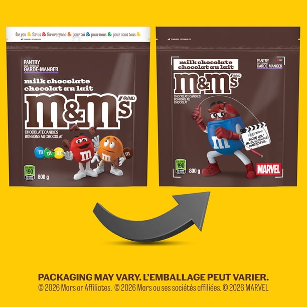 M&M'S, Milk Chocolate Candies, Pantry Size Share Bag, 800g