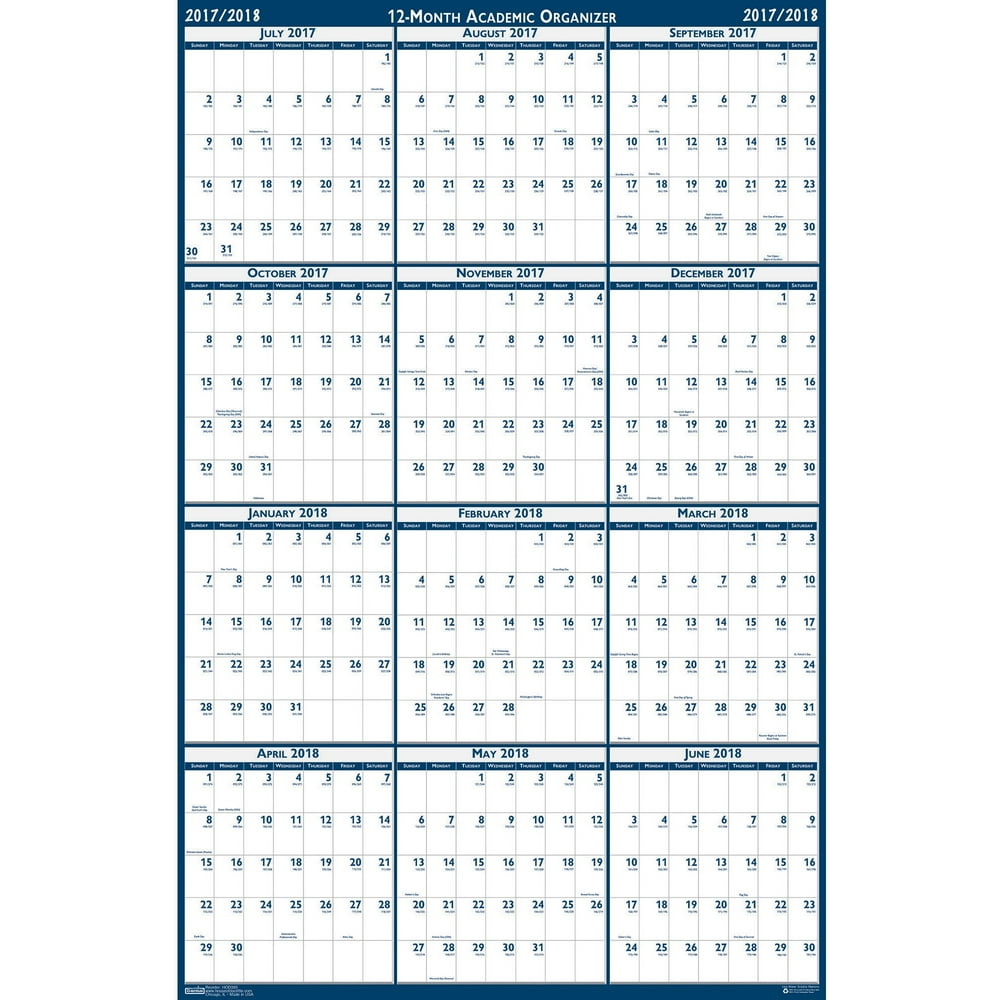 House of Doolittle Academic JulyJune Wall Calendar