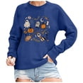 thumbnail image 1 of VBARHMQRT Oversized Sweatshirt Ladies' Loose Top Cute Print Hoodie, 1 of 4