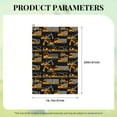thumbnail image 4 of Logiee Yellow Excavator Print Golf Towels,16" x 24" Portable Golf Towel for Golf Bag with Carabiner Clip to Quickly Remove Sand,Mud and Sweat, 4 of 8