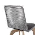 thumbnail image 6 of Afuera Living 19" Modern Wood Outdoor Patio Dining Chair in Gray (Set of 2), 6 of 8