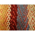 thumbnail image 3 of Plutus Red Sand Red Blue and Orange Handmade Luxury Pillow 20"L x26"W, 3 of 3