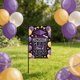 thumbnail image 4 of Decoración de la bandera del jardín de graduación para fiesta al aire libre – Diseño impermeable de pancarta de jardín de poliéster con gorras y globos para césped, patio, balcón y fondo fotográfico, 4 of 6