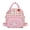 Pink, variant on Mini Backpack Convertible Crossbody Bag, Multi-Pocket Lightweight Casual Travel Bag
