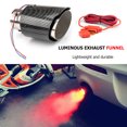 thumbnail image 3 of Kuymtek Silenciador Silenciador LED Punta Garganta Escape Coche Luminosa (rojo Recto), 3 of 7