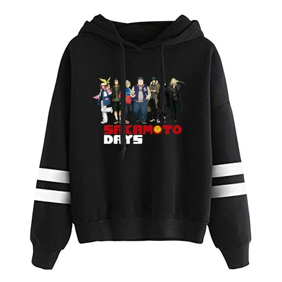 Japanese manga sakamoto days hoodie fashion men and women polyester long-sleeved sports sweater